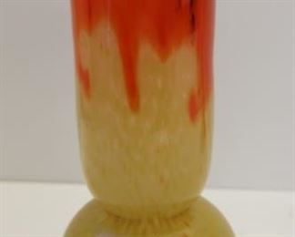 SCHNEIDER France Signed Art Glass Vase