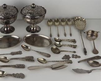 SILVER Assorted Asian Silver Hollow Ware