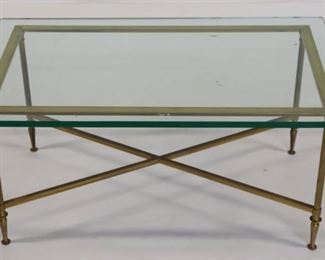 Vintage Brass And Steel Coffee Table