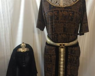 Mens Pharaoh costume with head piece