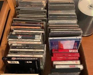 CDs, some cassettes