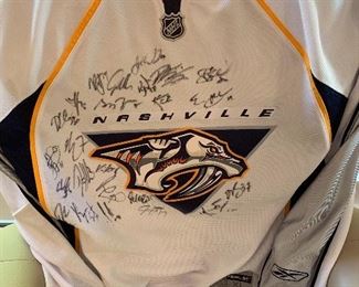 Vintage signed Predators jersey