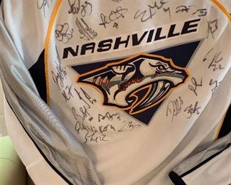 Vintage signed Predators jersey