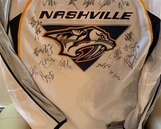 Vintage signed Predators jersey