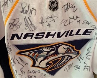Vintage signed Predators jersey