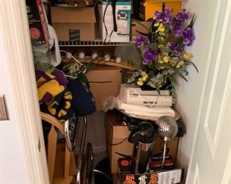 We have not even begun to unpack the closets!