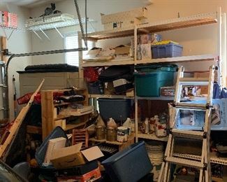 A corner of the garage