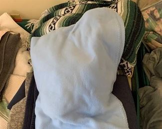 Bin of blankets