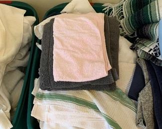 Bin of towels