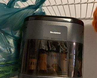 Brookstone coin sorting machine and coin holders