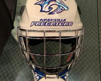 Nashville Predators helmet, signed