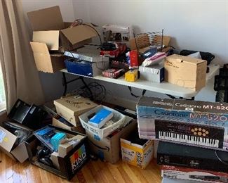 Boxes of technology pieces