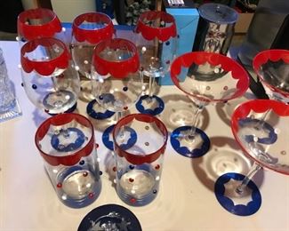 Red, White & Blue Glasses