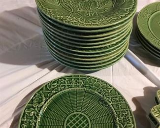 Bordallo Pinheiro Green Plates
