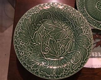 Bordallo Pinheiro Green Plates