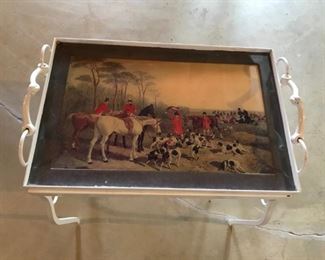 Metal Table w/Removal Tray