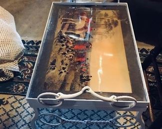 Horse Hunting Scene Removal Tray