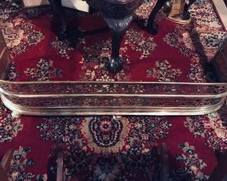 Fire Place Fender & Oriental Rug
