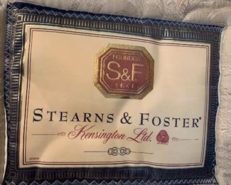 Stearns and Foster Queen mattress and box springs