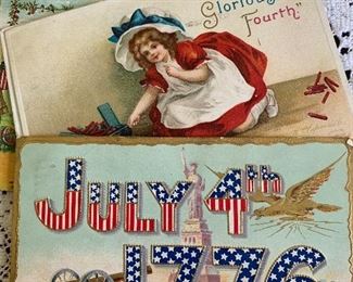 July 4th postcards