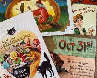 Halloween postcards