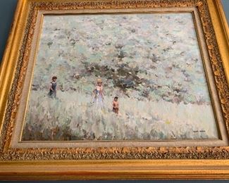 Henri Dupre oil on canvas