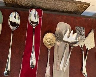 Silver plate serving pieces