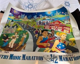2002 Music City Marathon poster