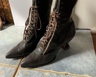 Victorian leather shoes