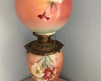 Electrified painted lamp