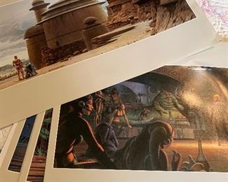 Portfolio of Return of the Jedi prints