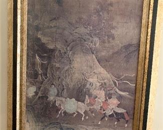 Large pair of Asian prints