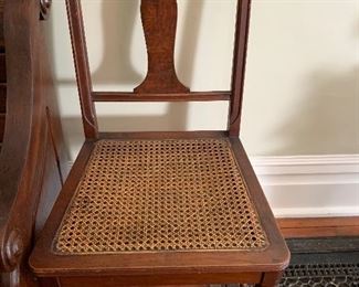 Cane bottom chair