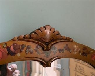 Detail of painted mirror