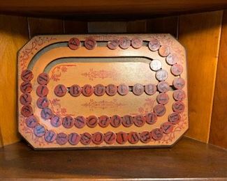 Vintage wooden letter game