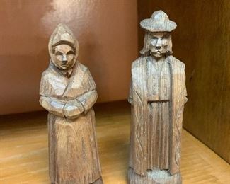 Pair of carved figures