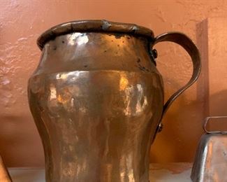 Beautiful copper pitcher