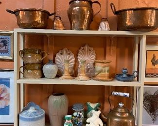 Beautiful pottery, copper and more