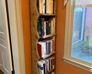 Chicken box turned into bookcase