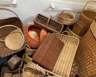 Machine made baskets...dozens