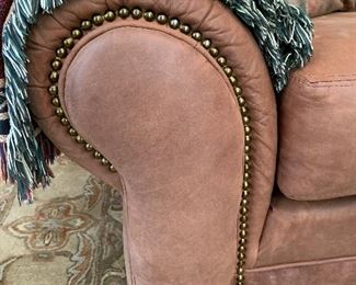 Suede sofa
