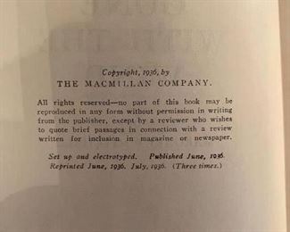 Gone with the Wind 3rd printing