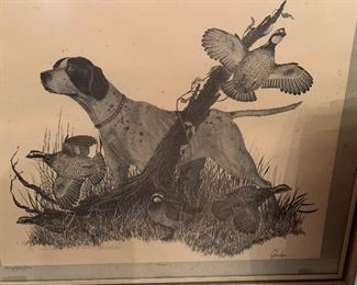 Signed bird dog