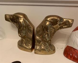 Brass pointer bookends