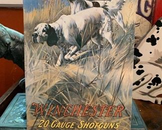 Repro Winchester metal sign