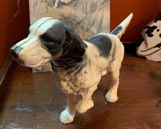 Cast iron door stop, dog