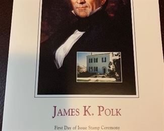 James K Polk first day cover