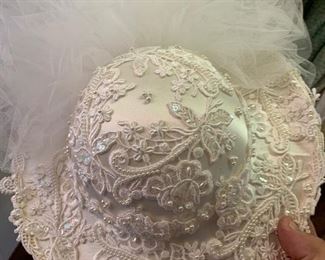 Hat matching 1989 wedding gown