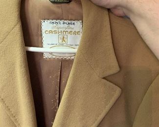 Vintage man’s full length cashmere trenchcoat