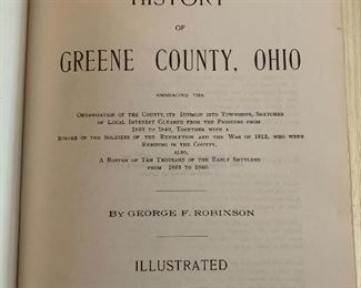 1970s reprint of 1902 green county Ohio biographical history